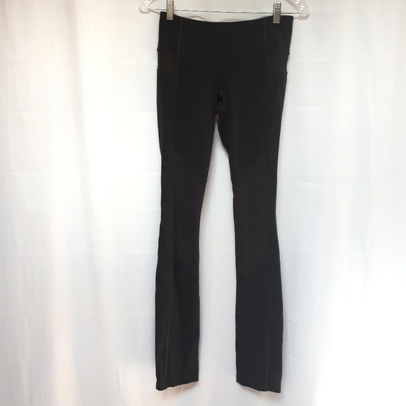 Lululemon Heather Green Low Rise Leggings Size 8